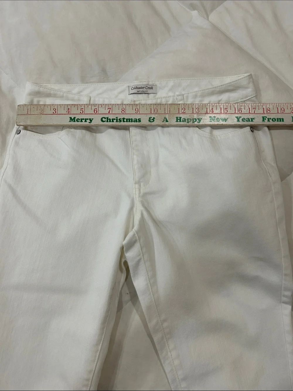 Coldwater Creek White Denim Cropped Pants